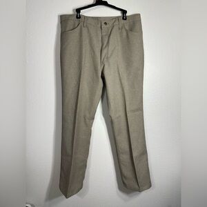 Wrangler Men’s Brown Pants No Iron Needed Size 40x30